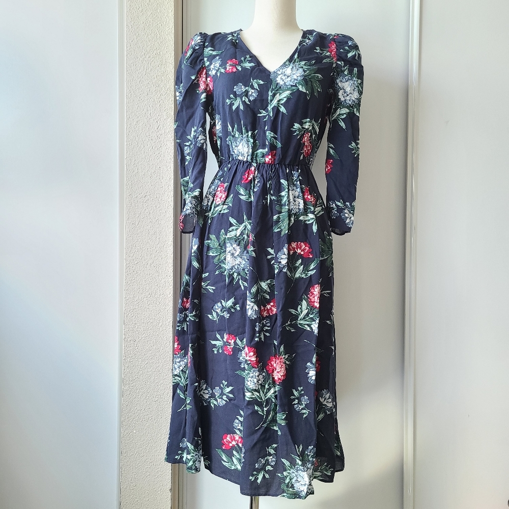 NWT Banana Republic Flowery Midi Dress Size PXXS